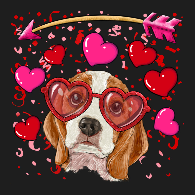 Valentines Day  Beagle Heavyweight Hoodie by RanaPortraitStore | Teevron