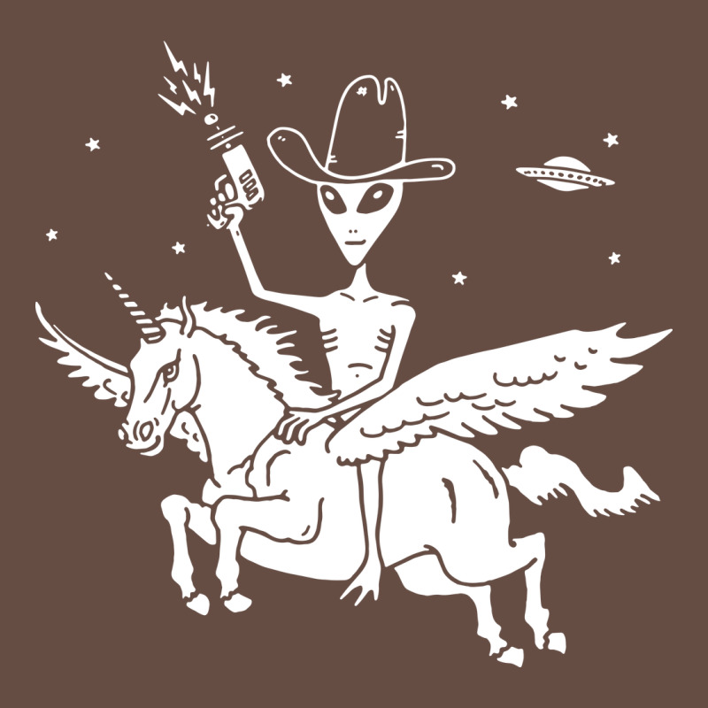 Alien Riding Unicorn  Cool Ufo Cowboy Long Sleeve Tee by artisFamous | Teevron