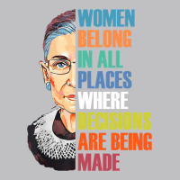 Women Belong In All Places R.u.th Bader Gins.burg R.b.g T Shirt Long Sleeve Tee | Teevron