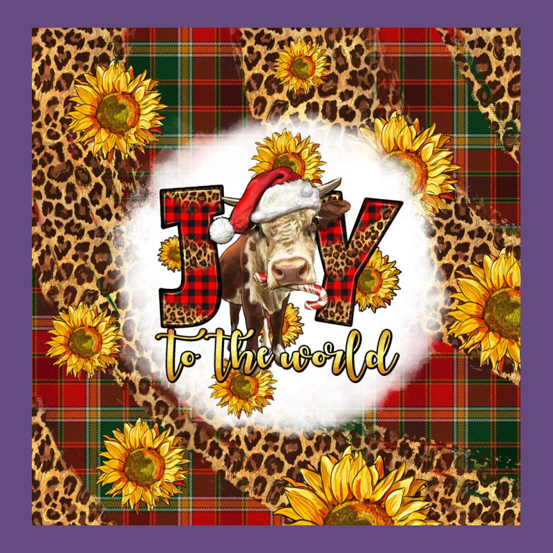 Joy To The World Christmas Cow Vintage Hoodie by LillyAllenDesigns | Teevron