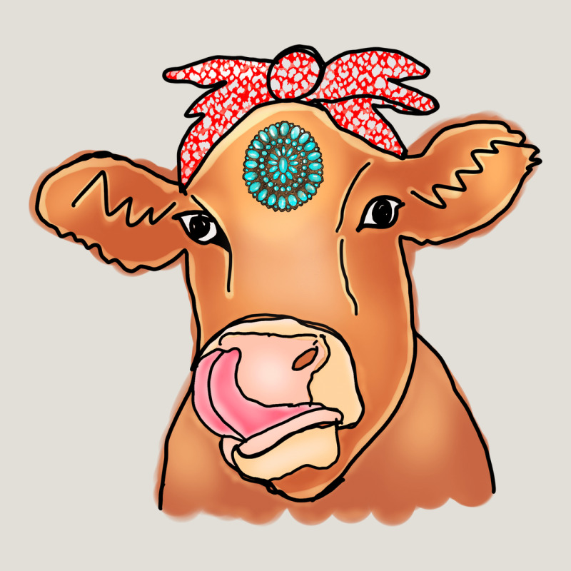 Cow  Turquoise Heavy Core Tee by CowCowDesign | Teevron