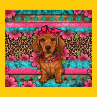 Dachshund Puppy Floral Premium Hoodie | Teevron