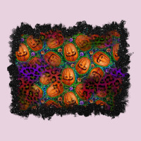 Halloween Pumpkin Background Ladies Tee | Teevron