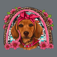 Dachshund Puppy Floral Rainbow Premium Hoodie | Teevron
