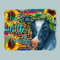Cow Serape Just A Little Moody Heavy Core Tee | Teevron