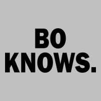 Bo Knows (black Text) Long Sleeve Tee | Teevron
