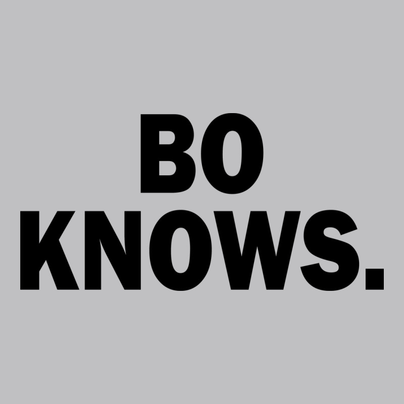 Bo Knows (black Text) Long Sleeve Tee by artisFamous | Teevron