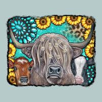 Cows Glitter Turquoise Leopard Sunflowers Heavy Core Tee | Teevron