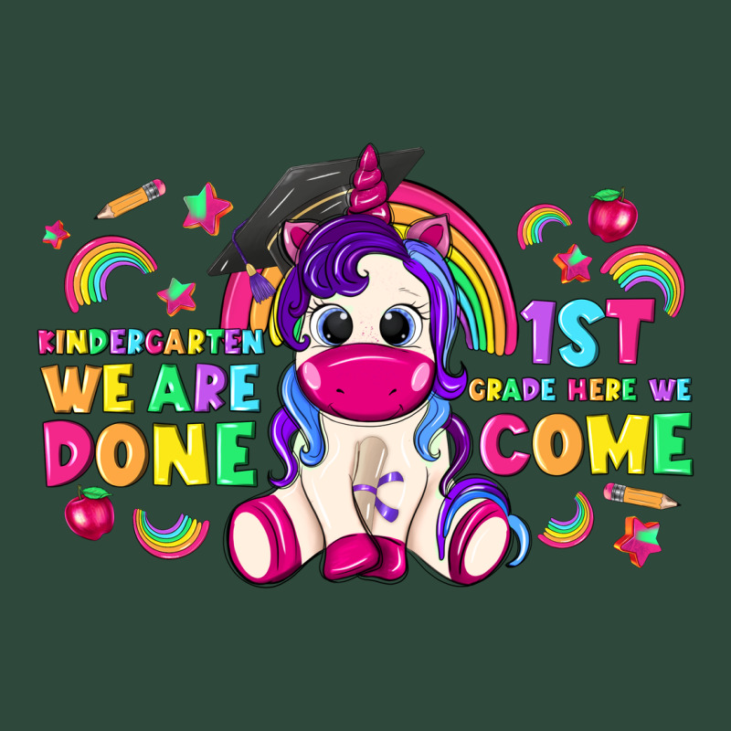 Kindergarten We Are Done 1st Here We Come With Uni Zipper Hoodie by RanaPortraitStore | Teevron