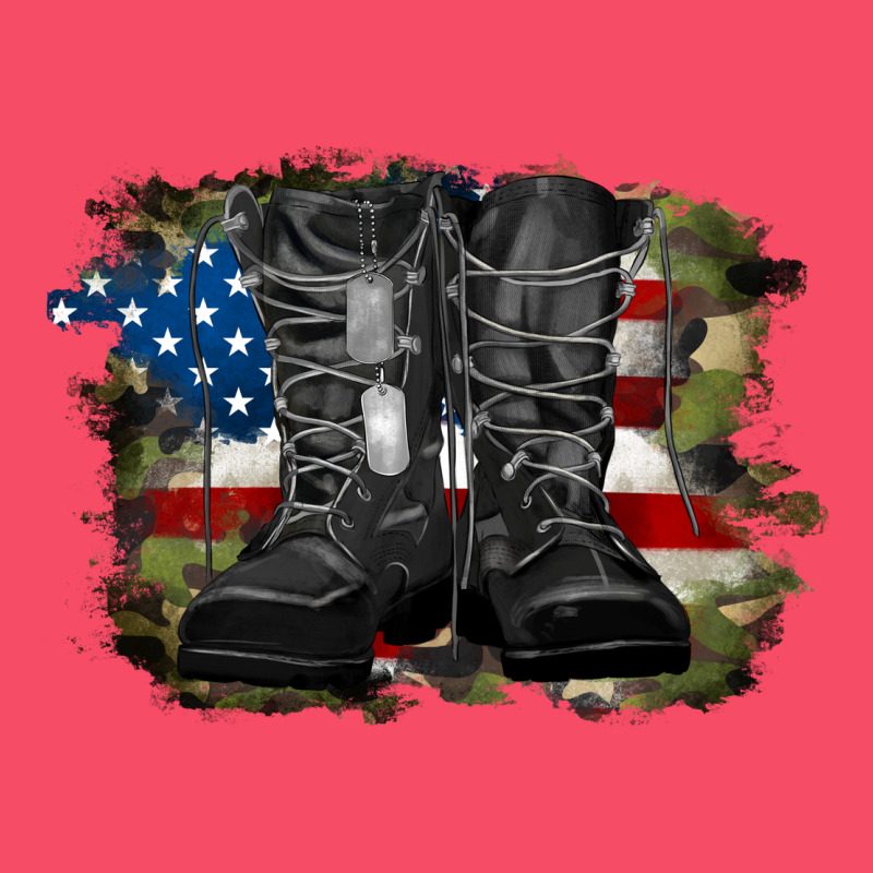 American Flag With Army Boots Premium Sweatshirt by RanaPortraitStore | Teevron