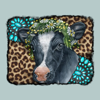 Floral Cow Leopard Gemstone Heavy Core Tee | Teevron