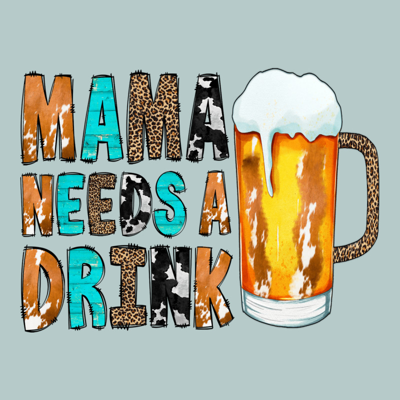 Mama Needs A Drink Heavy Core Tee by CowCowDesign | Teevron