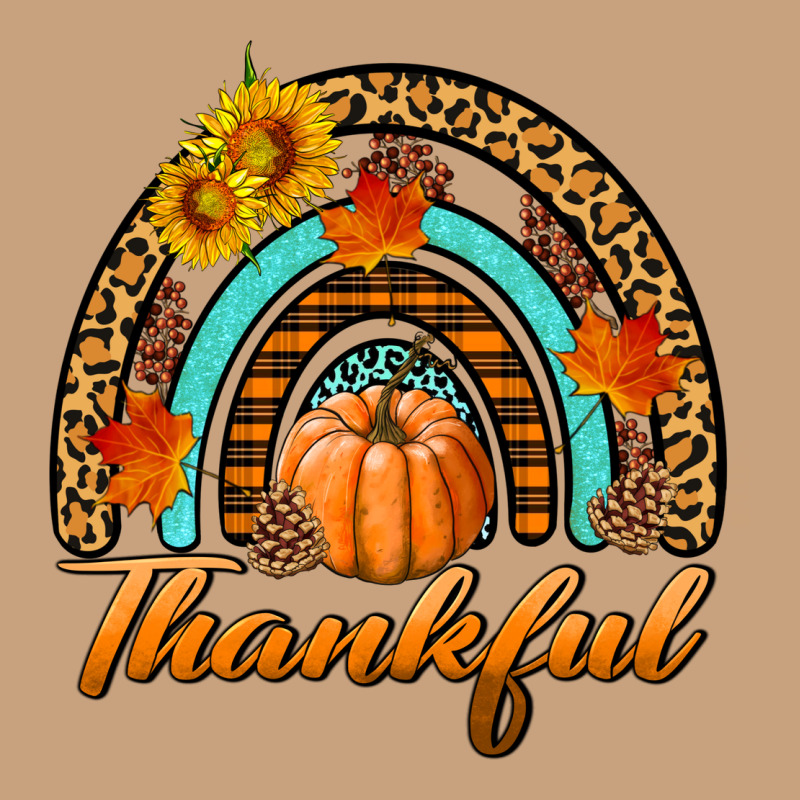 Thankful Pumpkin Rainbow Vintage Tee by BundleAndBundleShop | Teevron