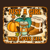 Just A Girl Who Loves Fall Cowhide Background Heavy Core Tee | Teevron