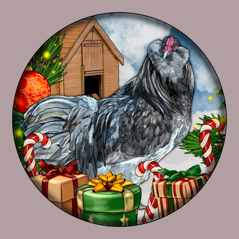 Ameraucana Rooster Christmas Vintage Hoodie by LillyAllenDesigns | Teevron