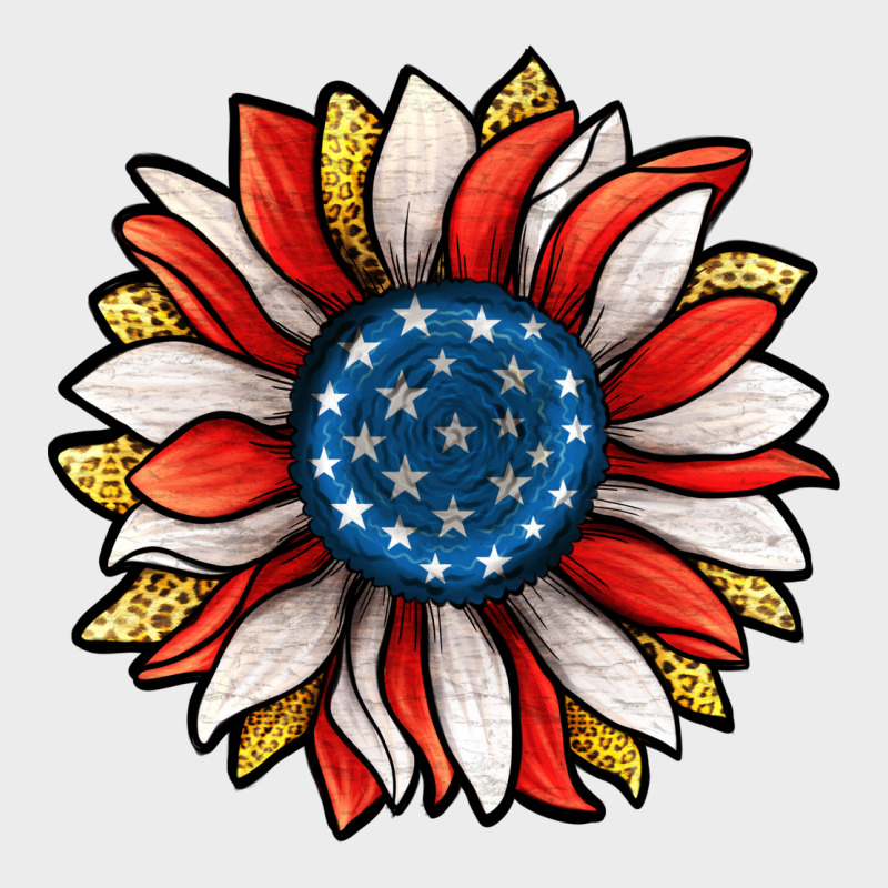 Patriotic Sunflower Urban Hoodie by Jasminsmagicworld | Teevron
