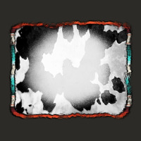 Cowhide Background With Bleach Serape Frame Heavy Core Tee | Teevron