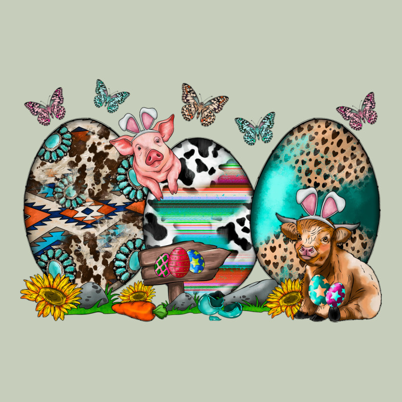 Easter Easter Eggs Long Sleeve Tee by CowhideDigitalArt | Teevron
