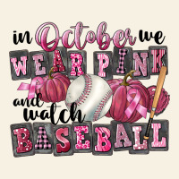 In October We Wear Pink And Watch  Baseball Vintage Tee | Teevron