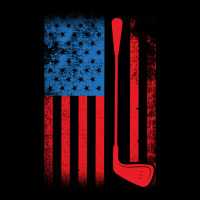 Golf With Usa Flag Long Sleeve Tee | Teevron