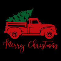 Vintage Red Truck With Christmas Long Sleeve Tee | Teevron