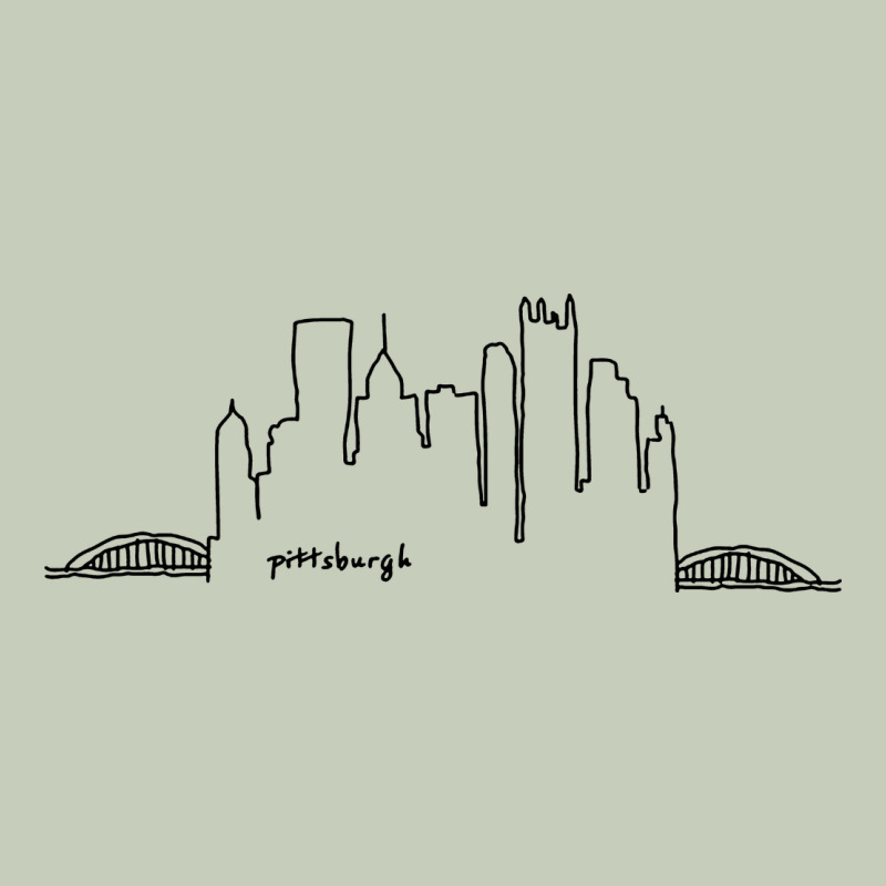 Pittsburgh Skyline City Long Sleeve Tee by artisFamous | Teevron