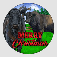Black Angus Cattle And Bull Merry Christmas Premium Sweatshirt | Teevron
