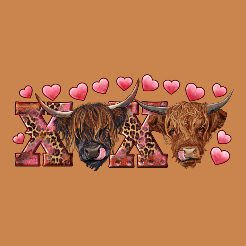 Xoxo Highland Cows Heavyweight Hoodie by RanaPortraitStore | Teevron