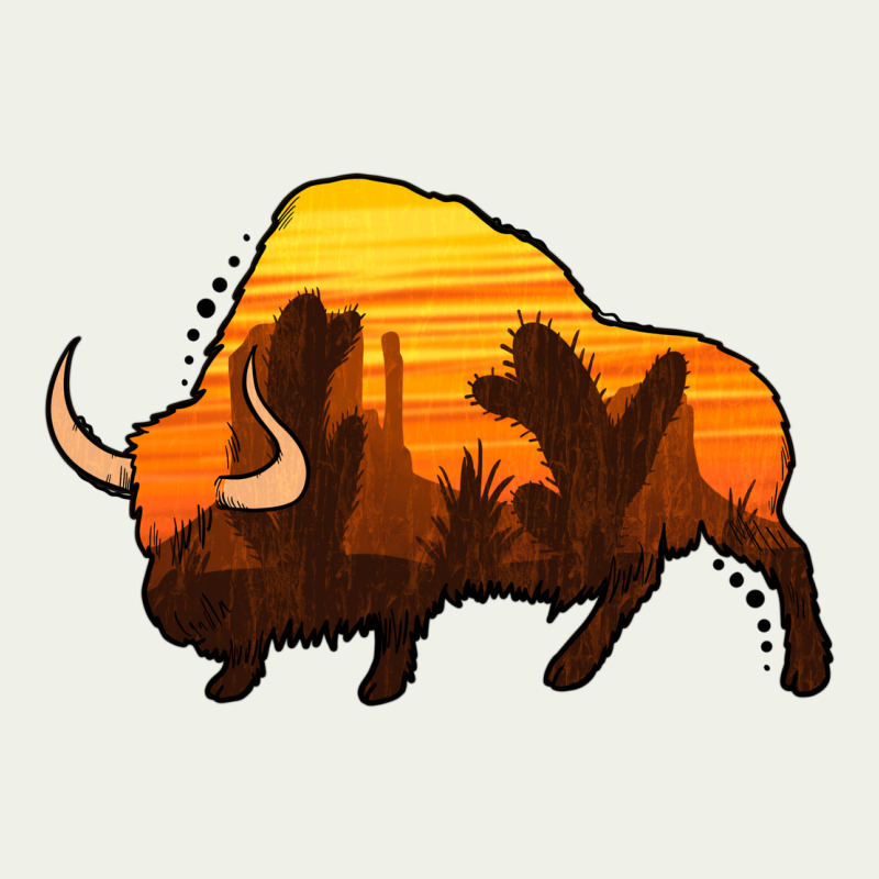 Western Bison Urban Heavy Tee by Jasminsmagicworld | Teevron