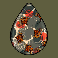 African Fabric Pattern Teardrop Earrings Vintage Tee | Teevron