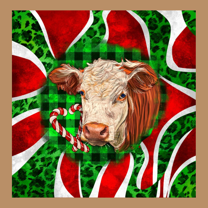 Christmas Hereford Cow Face Vintage Hoodie by LillyAllenDesigns | Teevron