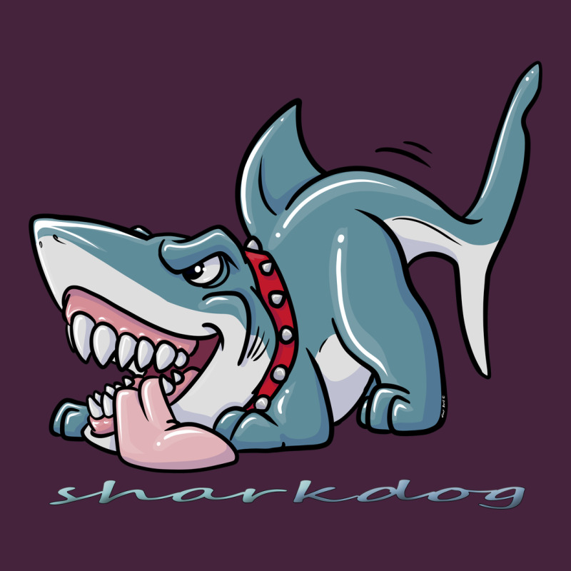 Sharkdog Sticker Long Sleeve Tee by artisFamous | Teevron
