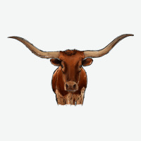 Texas Longhorn Illustration Urban Heavy Tee | Teevron