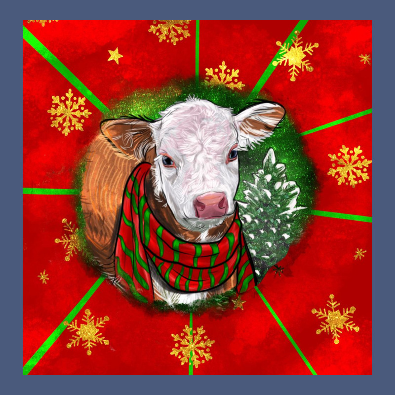 Christmas Hereford Calf Vintage Hoodie by LillyAllenDesigns | Teevron