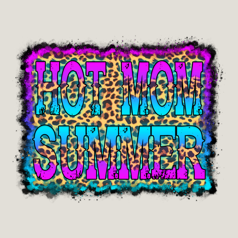 Hot Mom Summer Leopard Heavy Core Tee by CowCowDesign | Teevron