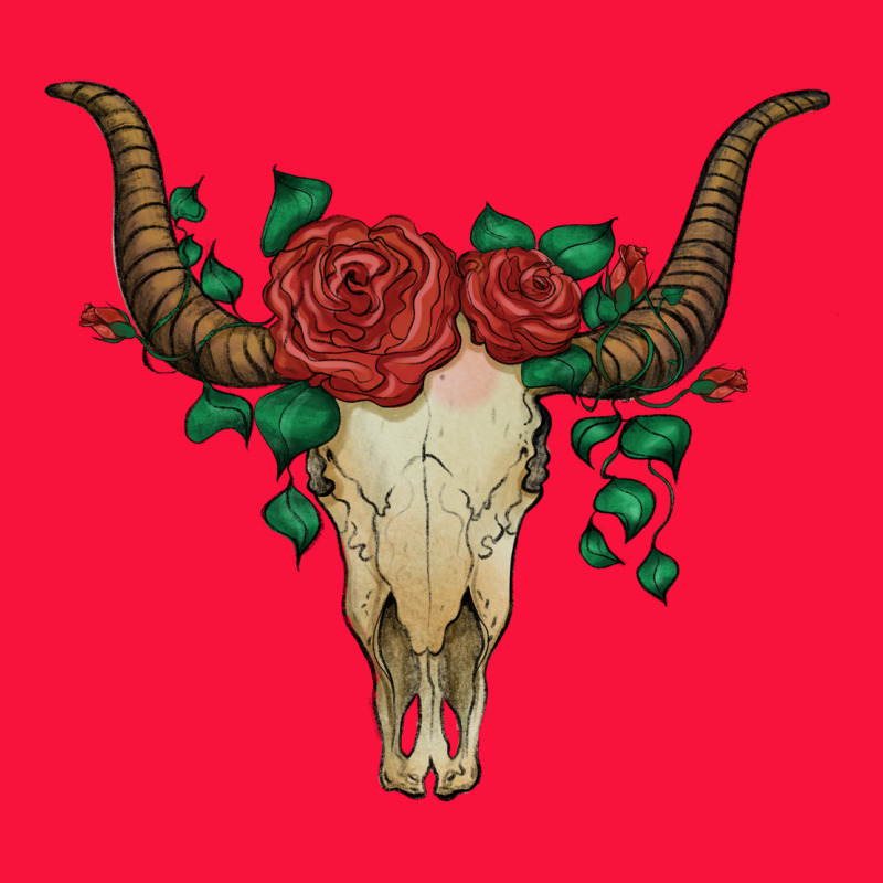 Bull Skull With Roses Classic Tee by Artiststas | Teevron