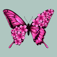 Floral Pink Butterfly Premium Sweatshirt | Teevron