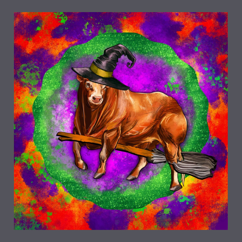 Halloween Red Angus Bull Vintage Hoodie by LillyAllenDesigns | Teevron