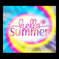 Hello Summer Tie Dye Tumbler Heavy Core Tee | Teevron