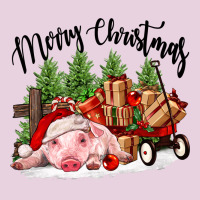 Merry Christmas Pig Ladies Tee | Teevron