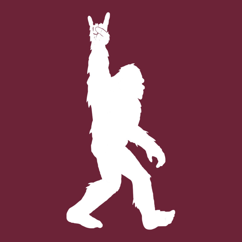 Funny Bigfoot Rock And Roll T Shirt For Sasquatch Believers Long Sleeve Tee by artisFamous | Teevron