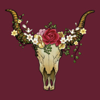 Bull Skull With Rose And Flowers Classic Tee | Teevron