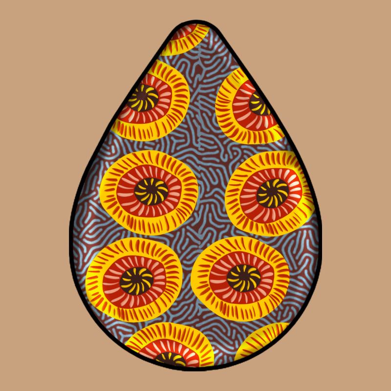 African Fabric Pattern Teardrop Earrings 5 Vintage Tee by BundleAndBundleShop | Teevron