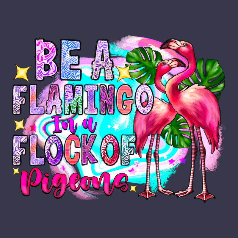 Bea Flamingo In A Flock Of Pigeons Long Sleeve Tee by CowhideDigitalArt | Teevron