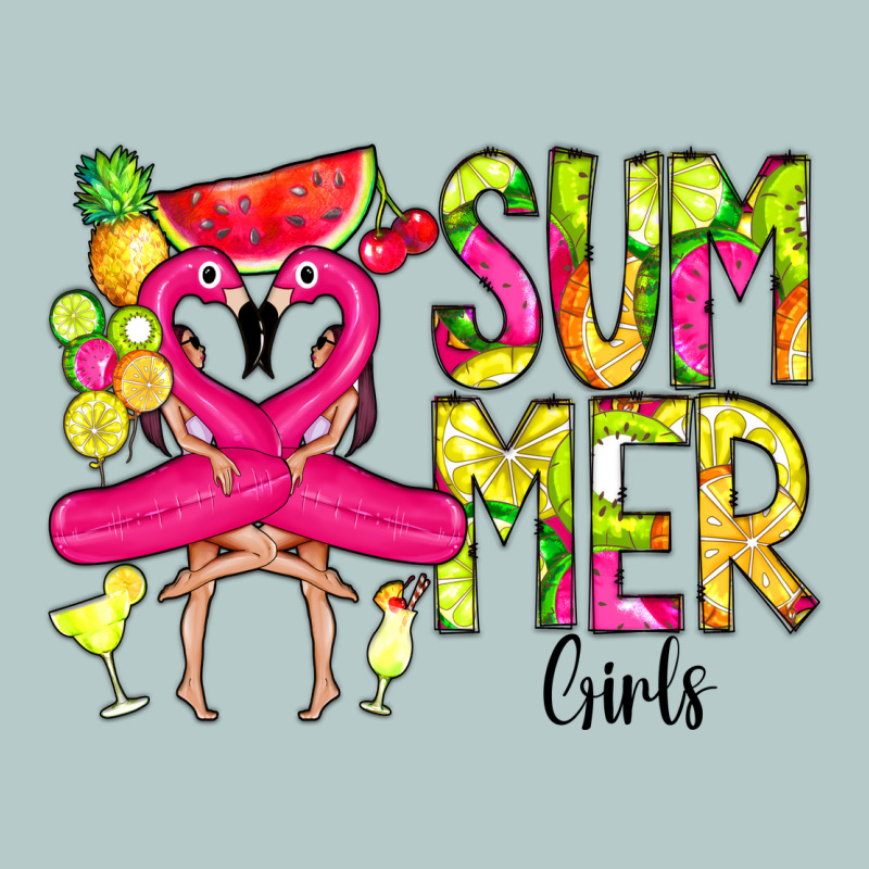 Summer Girls Flamingo Heavy Core Tee by CowCowDesign | Teevron