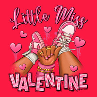 Little Miss Valentine Afro Kid Sneakers Zipper Hoodie | Teevron