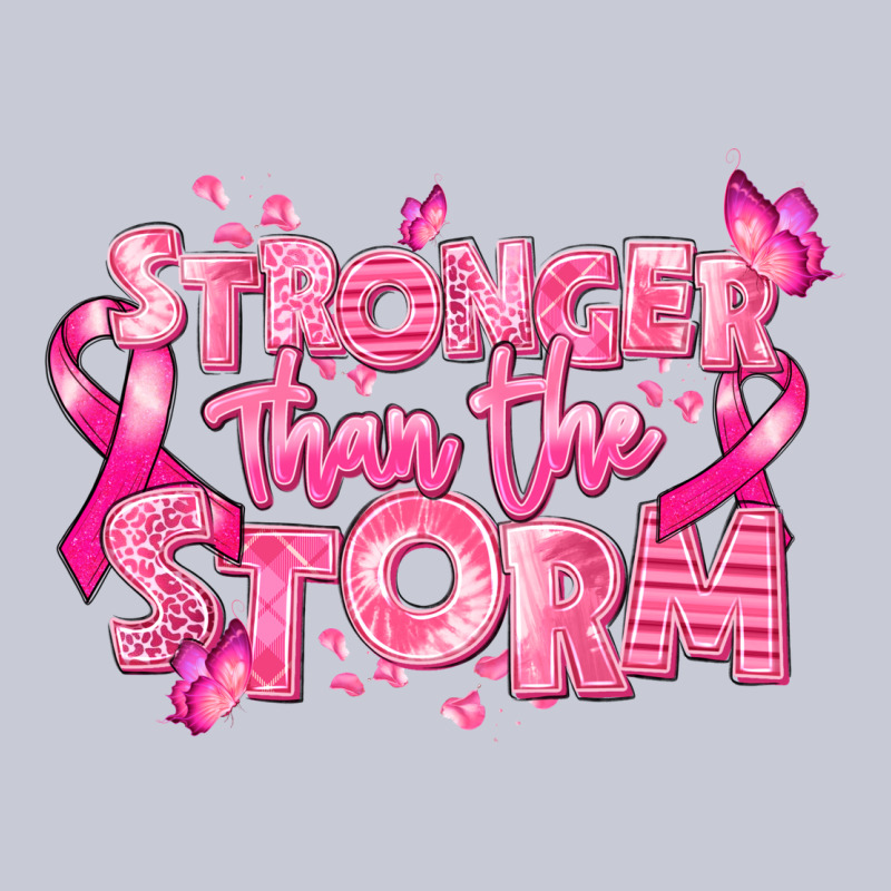 Stronger Than The Storm Breast Cancer Heavyweight Hoodie by RanaPortraitStore | Teevron