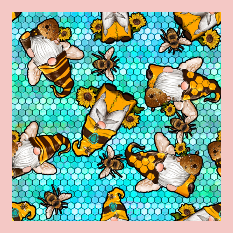 Honey Bee Gnomes Seamless Pattern Urban Heavy Tee by BundleAndBundleShop | Teevron