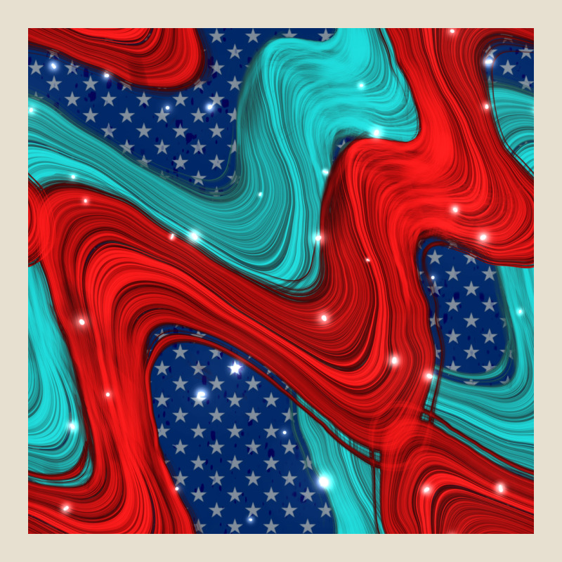 American Flag Stripes Seamless Pattern Urban Heavy Tee by BundleAndBundleShop | Teevron