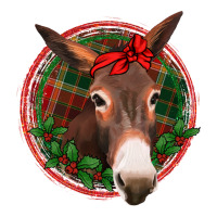 Christmas donkey with bandana | Teevron